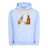 Pigment Grape Ice i like golf and bourbon and maybe 3 people t shirt Urban Hoodie - linhVisuals