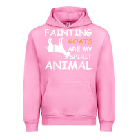 Fuchsia Pink fainting goats are my spirit animal t shirt Urban Hoodie - linhVisuals
