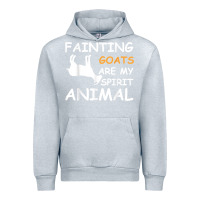 Heather Grey fainting goats are my spirit animal t shirt Urban Hoodie - linhVisuals