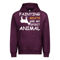 Mauve Wine fainting goats are my spirit animal t shirt Urban Hoodie - linhVisuals