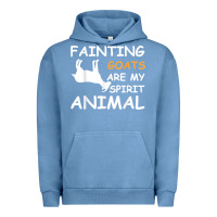 Pigment Pebble Blue fainting goats are my spirit animal t shirt Urban Hoodie - linhVisuals