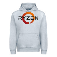 Heather Grey ryzen free world Urban Hoodie - linhVisuals