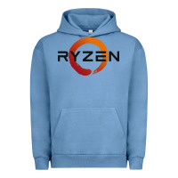Pigment Pebble Blue ryzen free world Urban Hoodie - linhVisuals