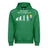 Emerald go back we fucked up funny anti trump 2020 election apparel t shirt Urban Hoodie - linhVisuals