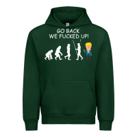 Forest Green go back we fucked up funny anti trump 2020 election apparel t shirt Urban Hoodie - linhVisuals