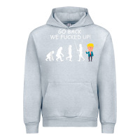 Heather Grey go back we fucked up funny anti trump 2020 election apparel t shirt Urban Hoodie - linhVisuals