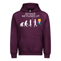 Mauve Wine go back we fucked up funny anti trump 2020 election apparel t shirt Urban Hoodie - linhVisuals