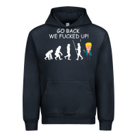 Navy go back we fucked up funny anti trump 2020 election apparel t shirt Urban Hoodie - linhVisuals