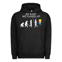 Pigment Black go back we fucked up funny anti trump 2020 election apparel t shirt Urban Hoodie - linhVisuals