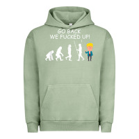 Pigment Oil Green go back we fucked up funny anti trump 2020 election apparel t shirt Urban Hoodie - linhVisuals