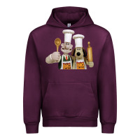 Mauve Wine Wallace Gourmeat Urban Hoodie - linhVisuals