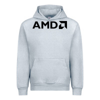 Heather Grey ryzen amd wine Urban Hoodie - linhVisuals