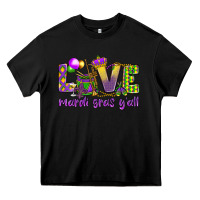 Black Love Mardi Gras Y'all Heavy Core Tee - HowdyJamesFarm