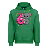 Emerald kids 6th birthday shirt for girls koala bear 6 years old t shirt Urban Hoodie - linhVisuals