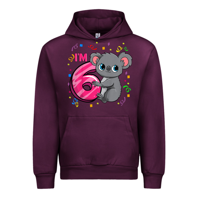 Kids 6th Birthday Shirt For Girls Koala Bear 6 Years Old T Shirt Urban Hoodie by linhVisuals | Teevron