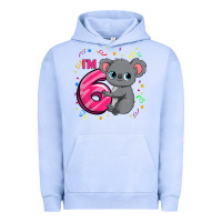 Pigment Grape Ice kids 6th birthday shirt for girls koala bear 6 years old t shirt Urban Hoodie - linhVisuals