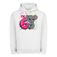 Pigment Lunar Rock kids 6th birthday shirt for girls koala bear 6 years old t shirt Urban Hoodie - linhVisuals