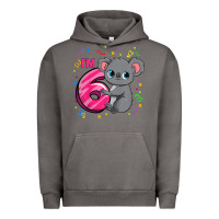Pigment Tornado kids 6th birthday shirt for girls koala bear 6 years old t shirt Urban Hoodie - linhVisuals