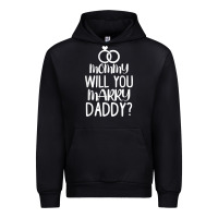 Black kids mommy will you marry my daddy funny marriage proposal t shirt Urban Hoodie - linhVisuals