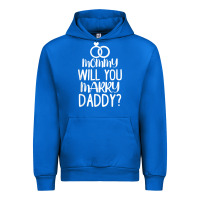 Cobalt kids mommy will you marry my daddy funny marriage proposal t shirt Urban Hoodie - linhVisuals
