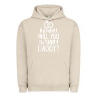 Pigment French Oak kids mommy will you marry my daddy funny marriage proposal t shirt Urban Hoodie - linhVisuals