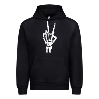Black skeleton peace Urban Hoodie - linhVisuals