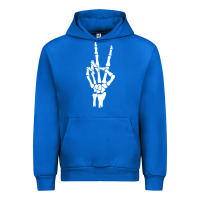 Cobalt skeleton peace Urban Hoodie - linhVisuals
