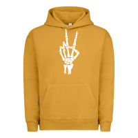 Pigment Peanut Butter skeleton peace Urban Hoodie - linhVisuals