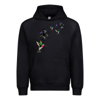 Black bird hummingbird dandelion flowers shirt for women men t shirt Urban Hoodie - linhVisuals