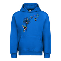 Cobalt bird hummingbird dandelion flowers shirt for women men t shirt Urban Hoodie - linhVisuals