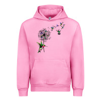Fuchsia Pink bird hummingbird dandelion flowers shirt for women men t shirt Urban Hoodie - linhVisuals