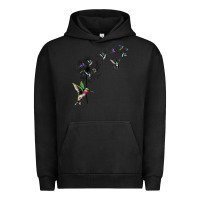 Pigment Black bird hummingbird dandelion flowers shirt for women men t shirt Urban Hoodie - linhVisuals