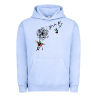 Pigment Grape Ice bird hummingbird dandelion flowers shirt for women men t shirt Urban Hoodie - linhVisuals