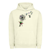 Pigment Pistachio bird hummingbird dandelion flowers shirt for women men t shirt Urban Hoodie - linhVisuals