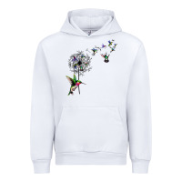 White bird hummingbird dandelion flowers shirt for women men t shirt Urban Hoodie - linhVisuals