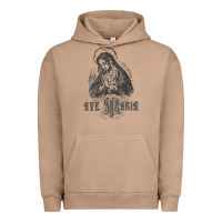Pigment Burro ave maria schubert latin mass blessed mother hail mary lady t shirt Urban Hoodie - linhVisuals