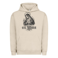 Pigment French Oak ave maria schubert latin mass blessed mother hail mary lady t shirt Urban Hoodie - linhVisuals