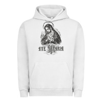 Pigment Lunar Rock ave maria schubert latin mass blessed mother hail mary lady t shirt Urban Hoodie - linhVisuals