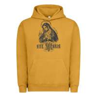 Pigment Peanut Butter ave maria schubert latin mass blessed mother hail mary lady t shirt Urban Hoodie - linhVisuals
