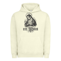 Pigment Pistachio ave maria schubert latin mass blessed mother hail mary lady t shirt Urban Hoodie - linhVisuals