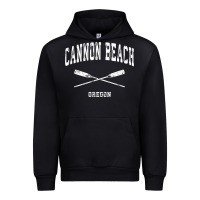 Black cannon beach oregon vintage nautical crossed oars t shirt Urban Hoodie - linhVisuals