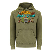 Vintage Olive loud and proud mom Vintage Hoodie - BundleAndBundleShop