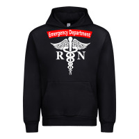 Black emergency department nursing er registered nurse rn caduceus raglan ba Urban Hoodie - linhVisuals