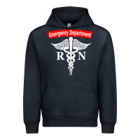 Navy emergency department nursing er registered nurse rn caduceus raglan ba Urban Hoodie - linhVisuals