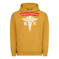 Pigment Peanut Butter emergency department nursing er registered nurse rn caduceus raglan ba Urban Hoodie - linhVisuals