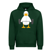 Forest Green duck deadlift design   weight lifting gym workout tank top Urban Hoodie - linhVisuals
