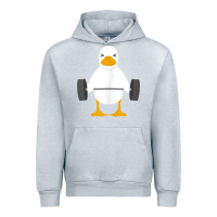 Heather Grey duck deadlift design   weight lifting gym workout tank top Urban Hoodie - linhVisuals