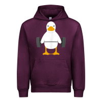 Mauve Wine duck deadlift design   weight lifting gym workout tank top Urban Hoodie - linhVisuals