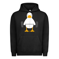 Pigment Black duck deadlift design   weight lifting gym workout tank top Urban Hoodie - linhVisuals