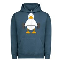 Pigment Midnight Navy duck deadlift design   weight lifting gym workout tank top Urban Hoodie - linhVisuals